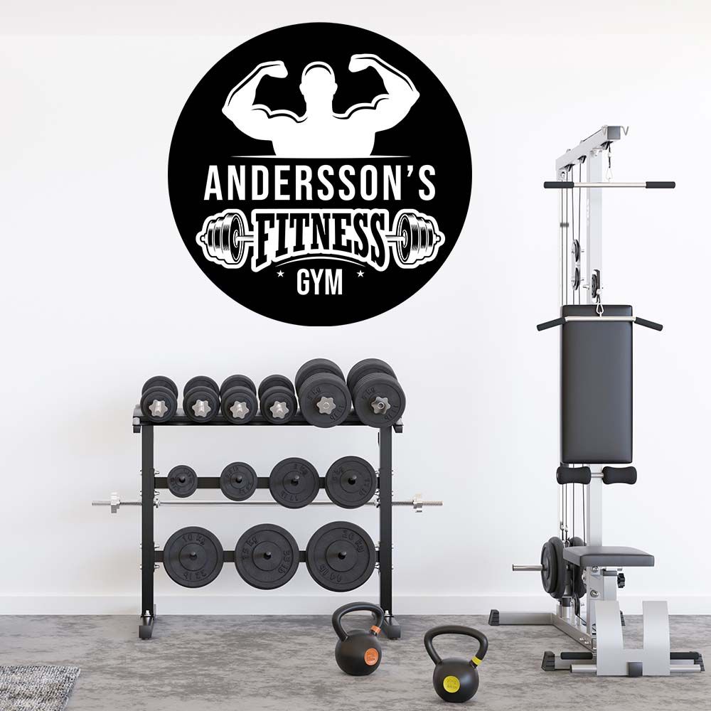 Väggdekal - Fitness Gym
