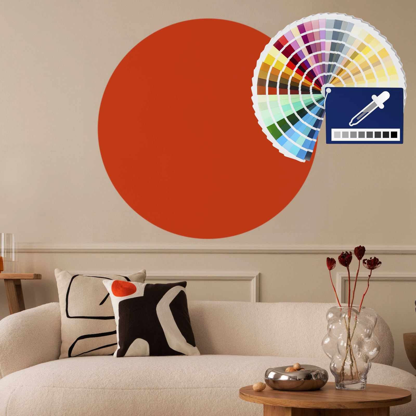 Väggklistermärke / Cirkel / Välj din egen färg- Mysig Design