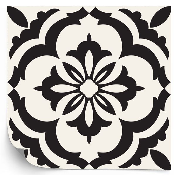 Svartvita mosaikväggplattor / 24 st