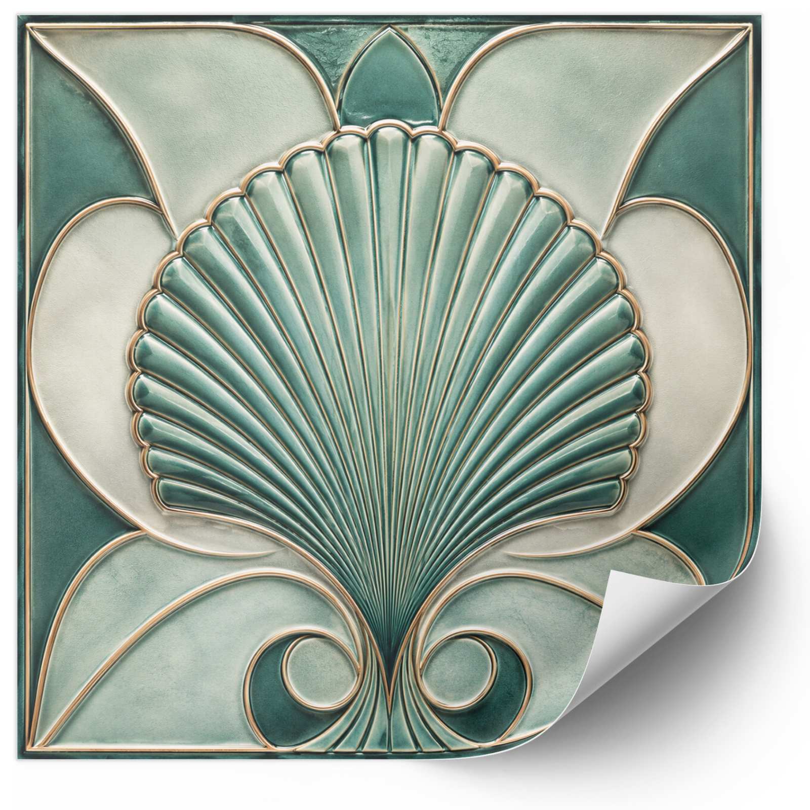 Kakelklistermärken - Art Deco-mönster / 24 st