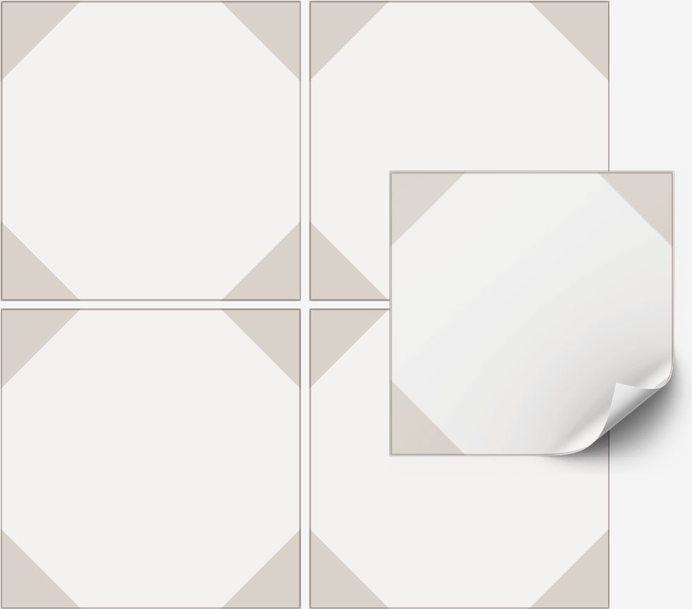 Kakelklistermärke / Modern Geometrisk Design / 24 st