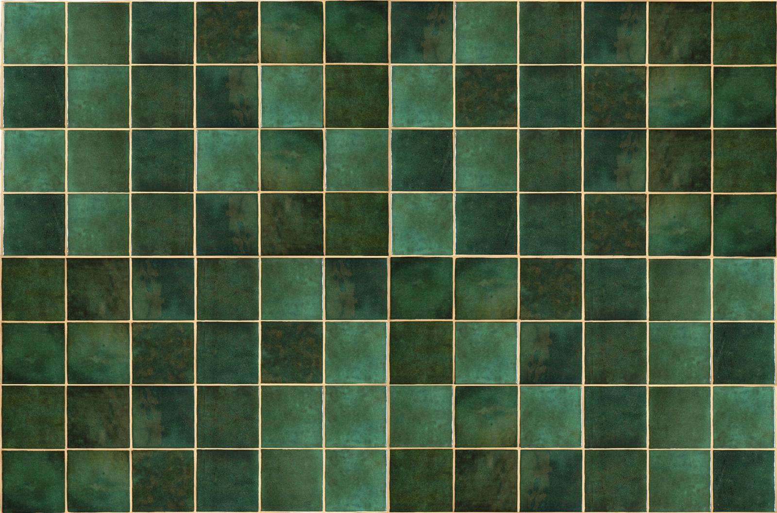 Kakelklistermärke - Grön Mosaikdesign / 24 st