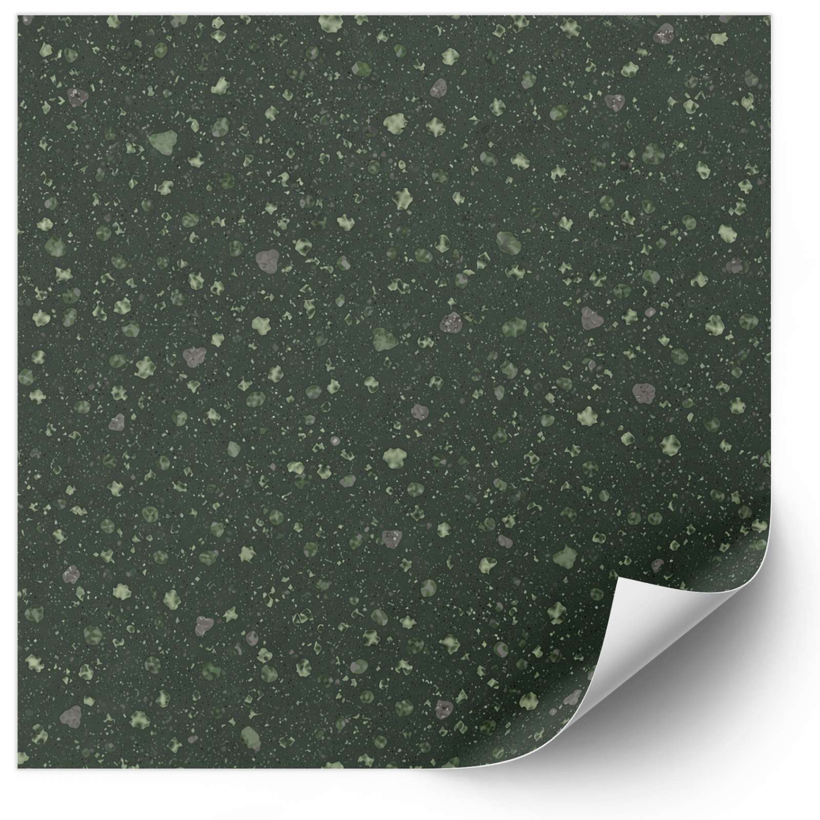 Kakelklistermärken - Grön Terrazzo / 24 st