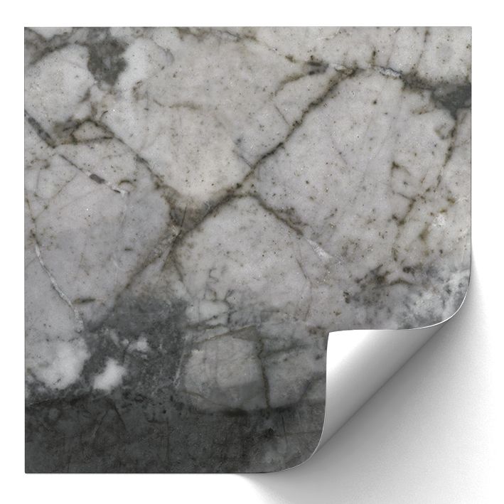 Kakelklistermärke - Svart Marmordesign