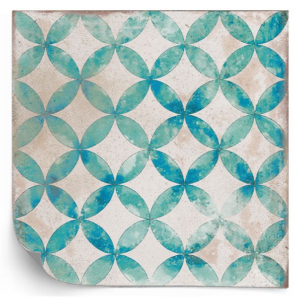 Kakelklistermärke / Mosaik Blå Mönster / 24 st