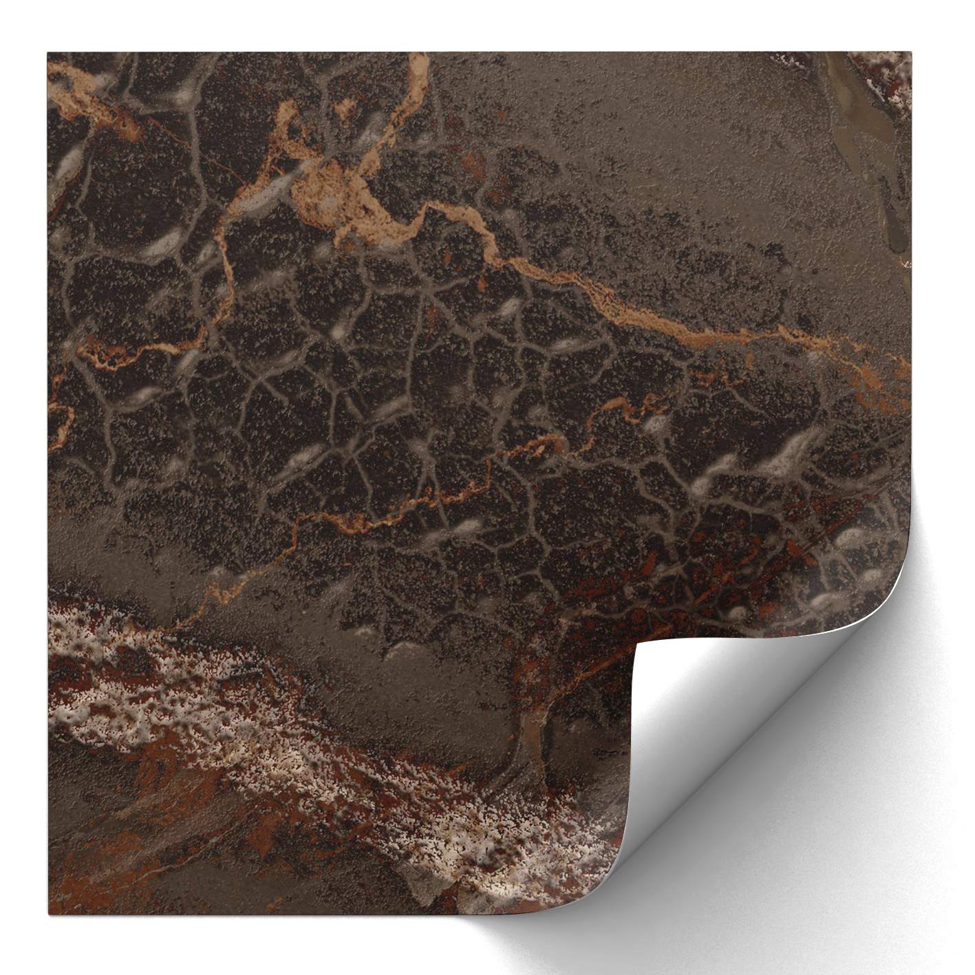 Kakeldekal - Mörk Marmor Design