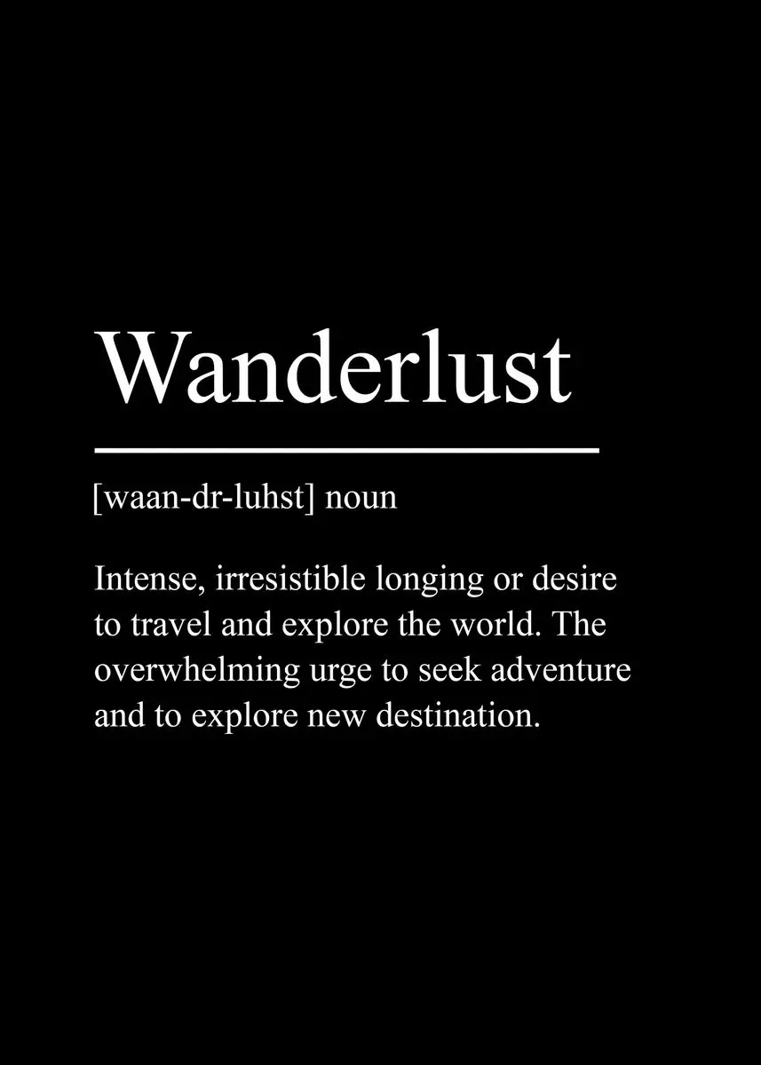Affisch – Wanderlust