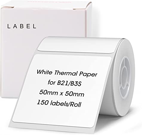 NIIMBOT Etiketter Klistermärken B21/ B3S 50 x 50 mm / 150 st / Vit