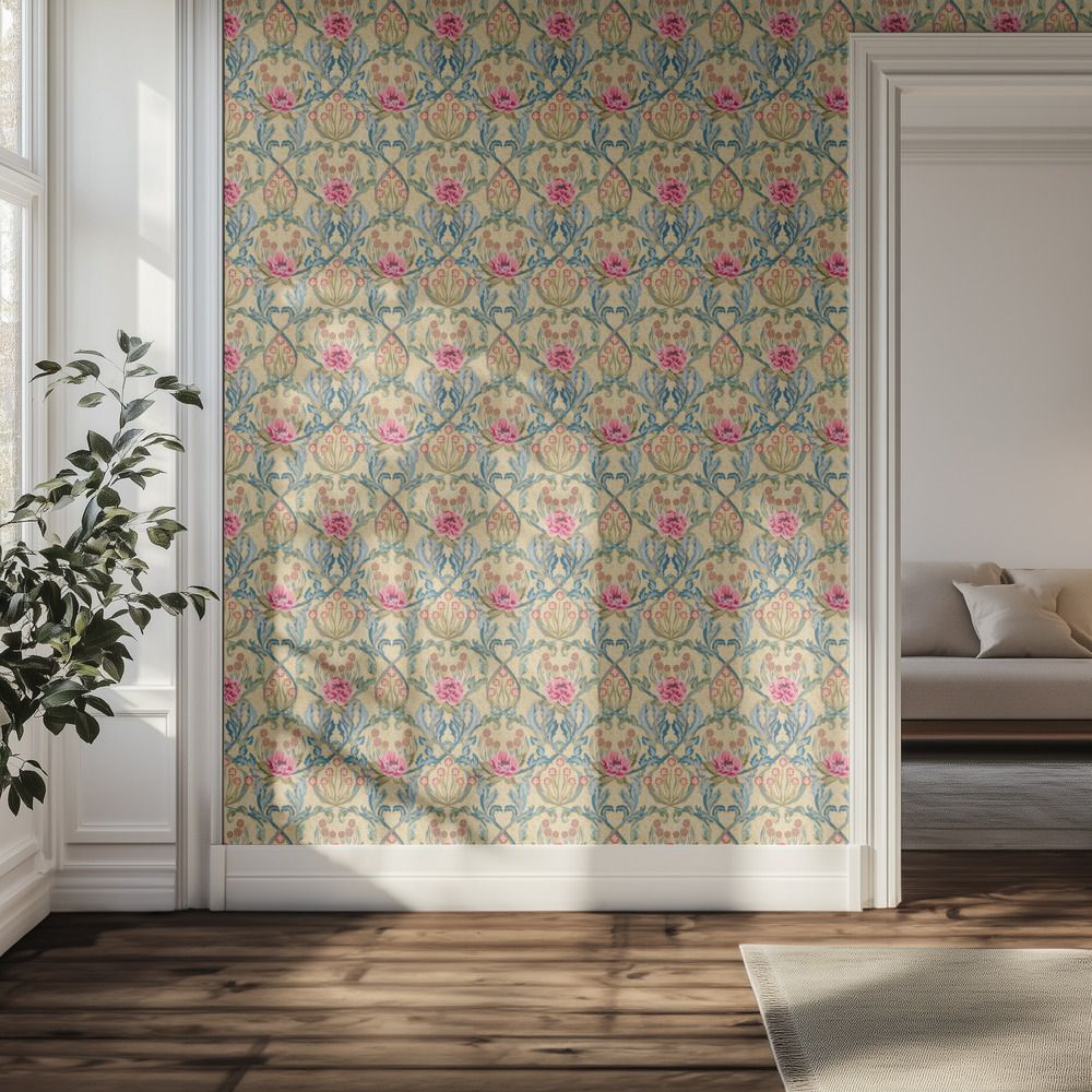 Tapet – Vintage blomstermotiv