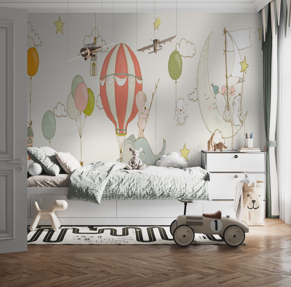 Tapet - Elefant och Måne Scen