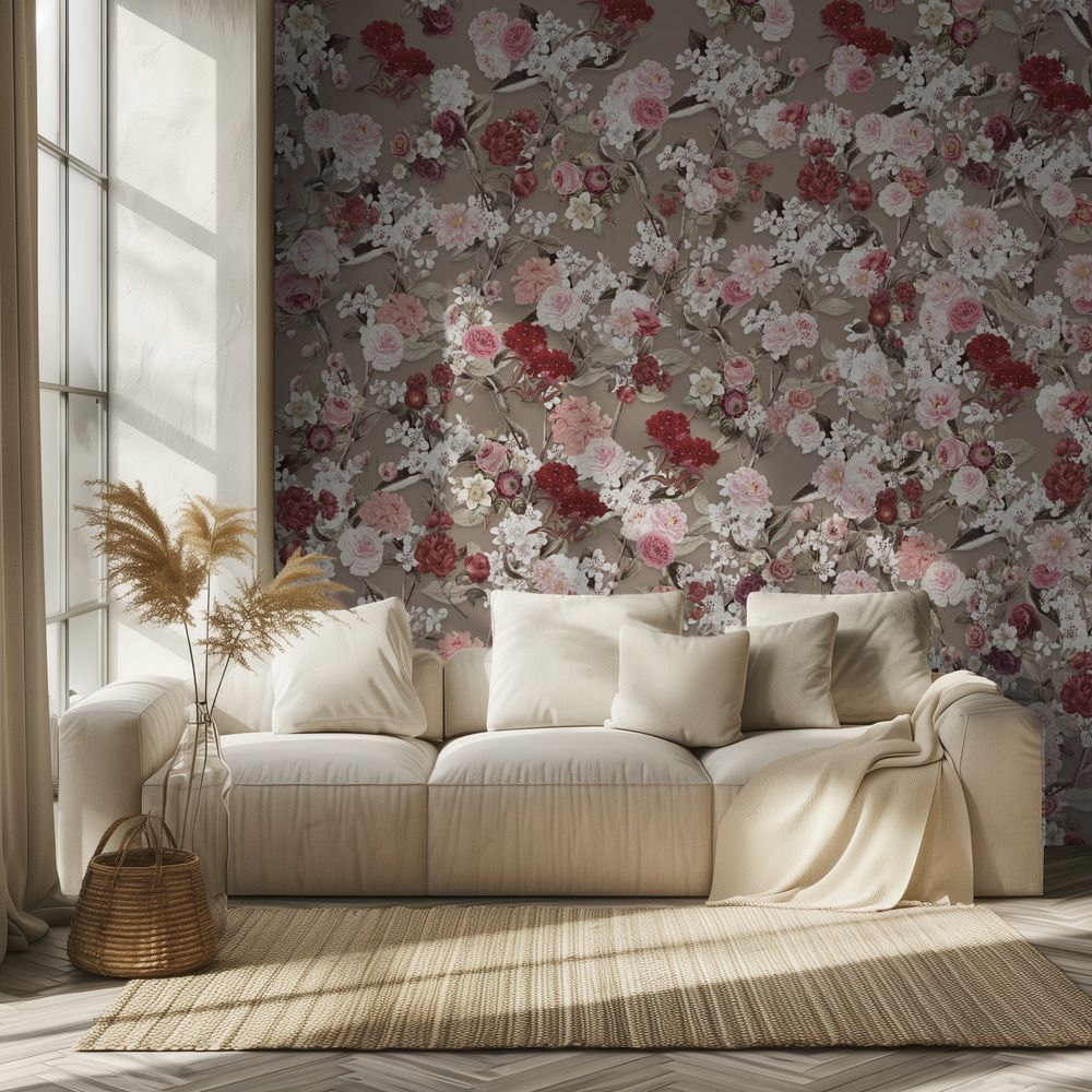Tapet – Vintage blommönster