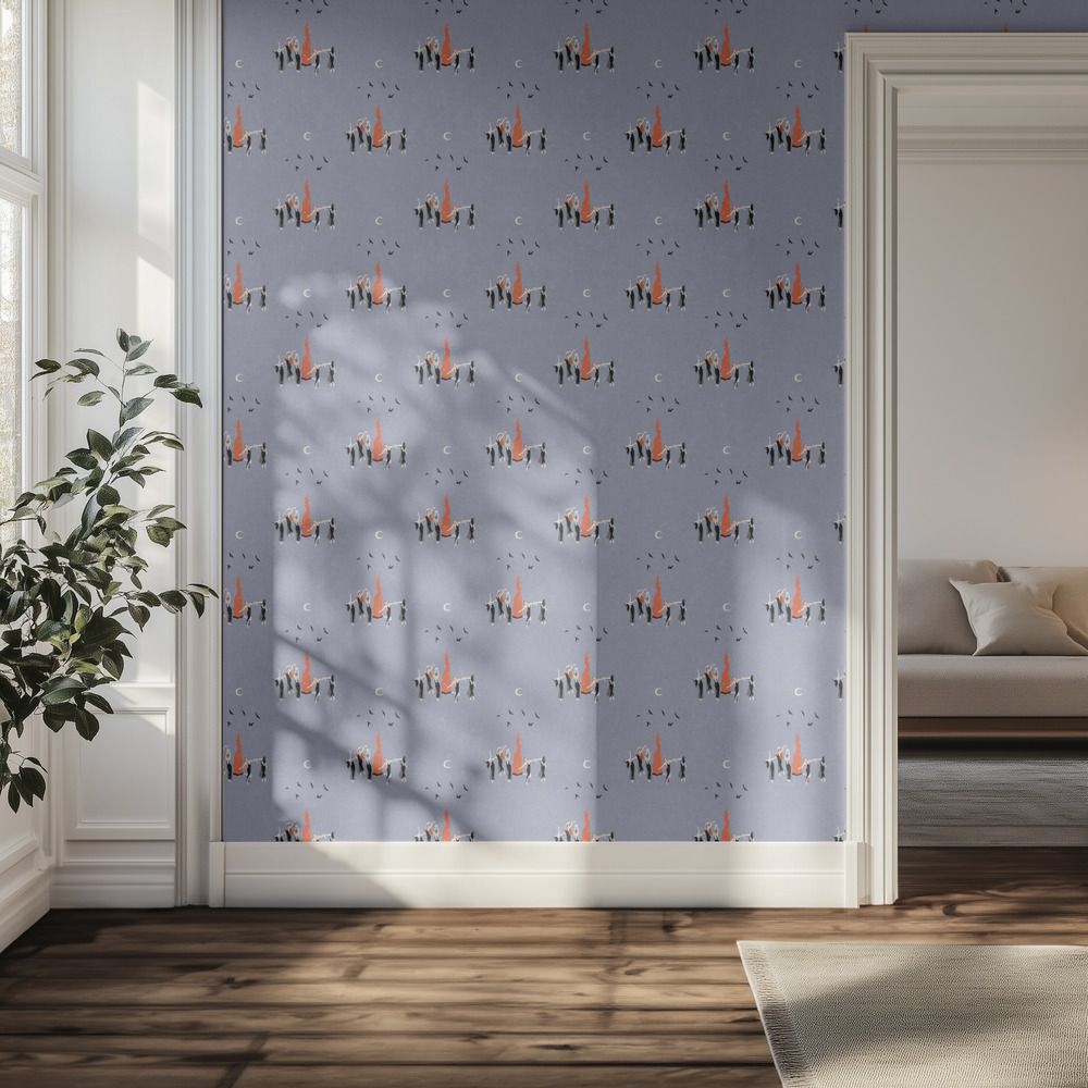 Tapet - Fox Mönster Design