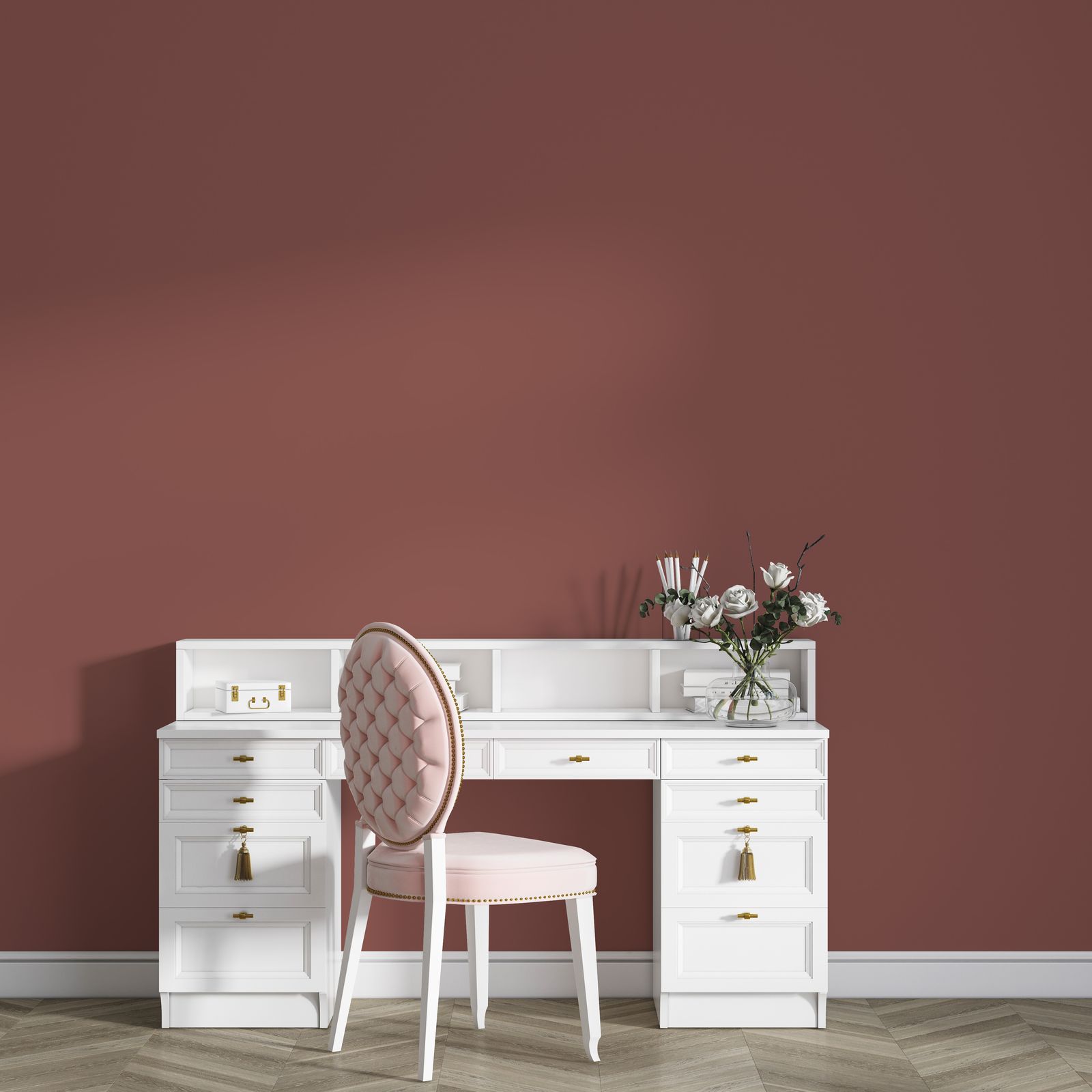 Tapet - Elegant Mauve Minimalistisk
