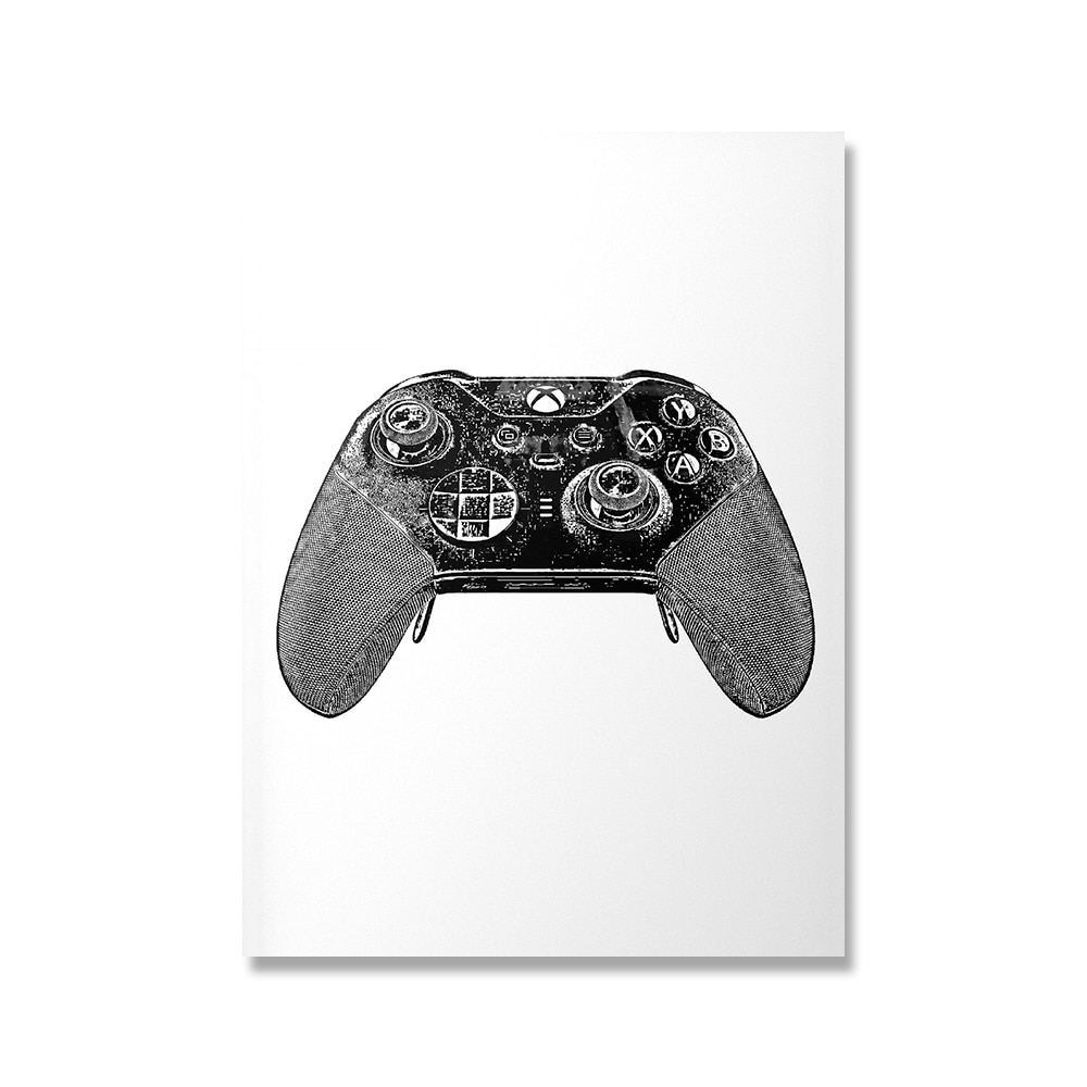 Poster - Joystick / Svart och vitt