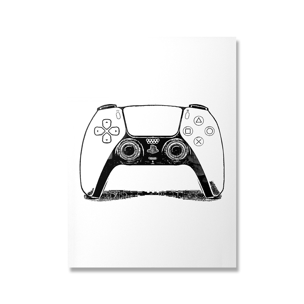 Poster - Joystick / Svart och vitt / 02